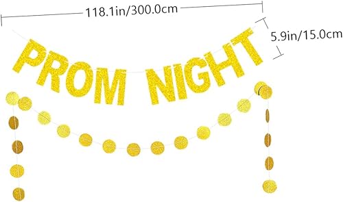 MAGICLULU 2Pièces Bannière pour Mariage Et Prom Night Décoration Guirlande Suspendue pour Célébrations Intérieures Et Extérieures - Nail Gallerys