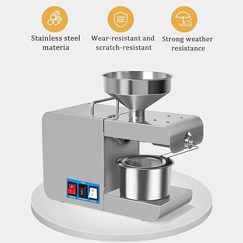 Presse à Huile Automatique Machine à graines de Noix Expulseur d'huile d'olive Extracteur de Presse à Huile électrique pour Avocat Noix de Coco Lin Arachide Ricin Perilla Seed - Nail Gallerys
