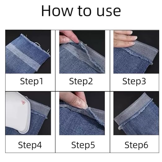 Hawfund uban d'ourlet thermocollant 100 m - Ruban à repasser pour raccourcir les rideaux sans couture, idéal pour textiles, facile à utiliser - Nail Gallerys