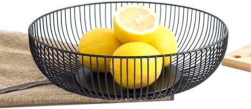 Corbeille À Fruits, Corbeille À Fruits en Fil Métallique, Corbeille À Fruits Ronen Fer avec Design Creux, Organisateur Cuisine Style Nordique pour Afficher des Fruits, des Légumes, du - Nail Gallerys