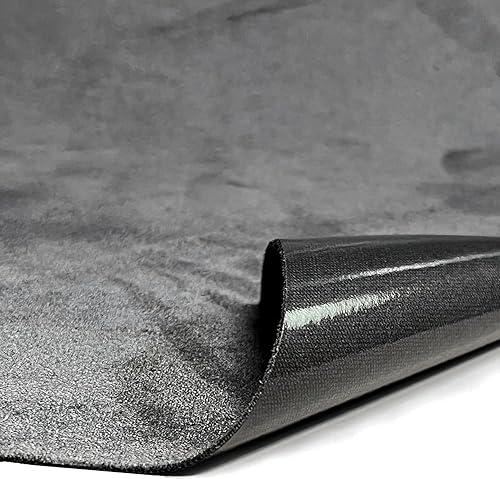 Tissu en microfibre autocollant pour cockpit, aspect daim, cuir synthétique, aspect daim extensible, tissu velours (gris neutre, 150 x 40 cm) - Nail Gallerys