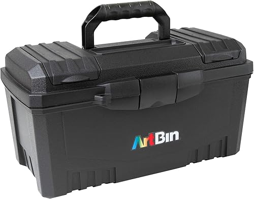 ArtBin 17-Inch Twin Top Tool Box- Black Art Supply Storage Box, 6918AB by ArtBin - Nail Gallerys
