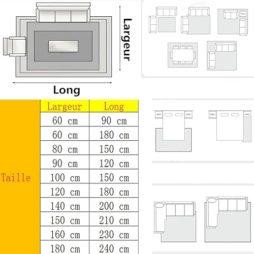Tapis de Salon Nuages De Bon Augure Jaunes Rétro Tapis de décoration Résumé Minimaliste Noir pour Manger Chambre à Coucher, Doux et Confortable Antidérapant Facile à Entretenir Lavable 60 x 90 cm - Nail Gallerys