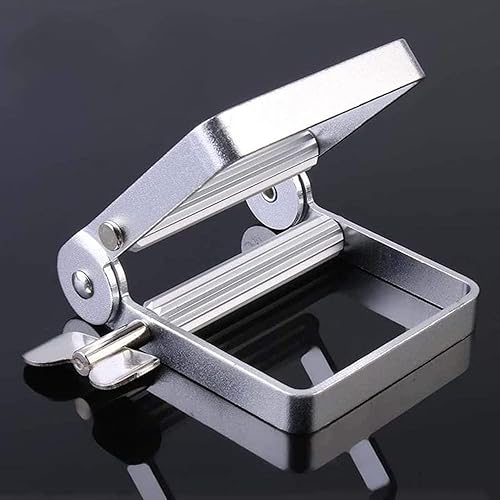 Lot de 5 tubes de presse-tube en métal - Taille extra large : 8,5 cm - Outil de pressage en métal - Distributeur de dentifrice paresseux - Colorant - Cosmétique - 5 pièces métalliques - Nail Gallerys