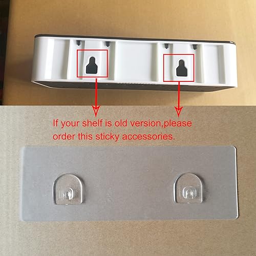 Lot de 2 Étagère de douche Tampon adhésif Accessoires for EigPluy Etagère Douche - Nail Gallerys