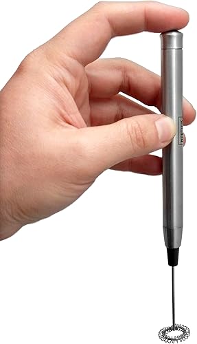 Nerthus FIH 228 mousseur à Lait, Acier Inoxydable, Argent, 6.3 x 26 x 3.2 cm - Nail Gallerys