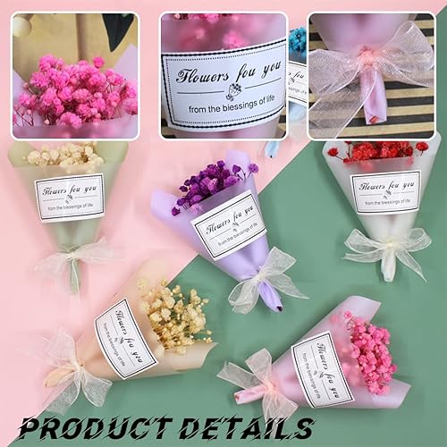 VURYAPI 6 Pièces Petit Bouquet Fleurs Séchées, Bouquets Mini Fleurs Séchées, Petit Fleur Sechees Decoration, Fleurs Séchées Naturelles pour Bricolage Résine Epoxy,DIY Cadeau,Artisanat - Nail Gallerys