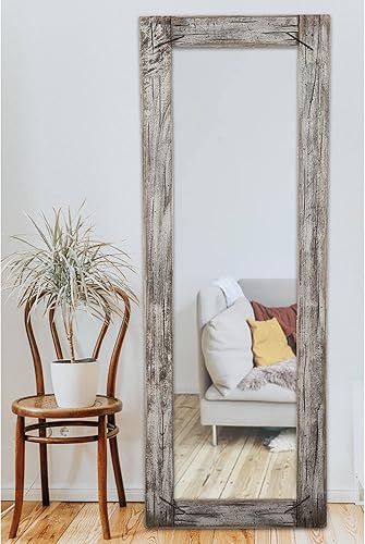 Biscottini Grand Miroir Mural XXL 180x4x65 cm - Grand Miroir Chambre Adulte - Grand Miroir sur Pied - Miroir Grand Decoration Salon - Miroirs muraux Vintage - Miroir Salon - Miroir Bois Mural - Nail Gallerys