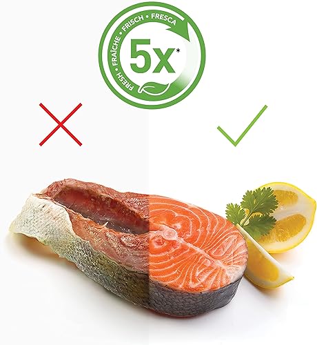 FoodSaver Machine Sous Vide avec compartiment de rangement pour rouleau et cutter, inclus sacs de mise sous vide assortis et adaptateur intégré [FFS016X] - Acier/Noir - Nail Gallerys