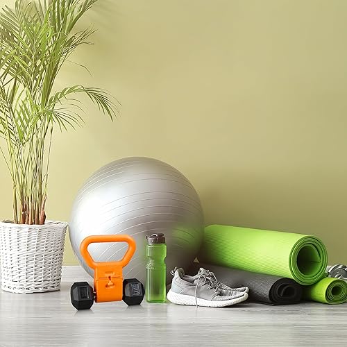 Relaxdays Poignée pour Faire de l’haltère Une Kettlebell, en Plastique, H x L x P : 28 x 23 x 7 cm, Orange - Nail Gallerys