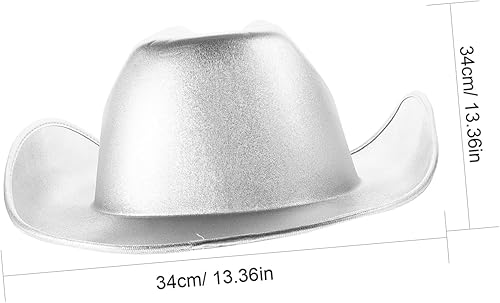 GALPADA Chapeau De Fête En or Chapeaux Scintillant Chapeau De Cowboy Disco Approprié Faire La Fête Célibataire Ouest Strass Occidental Paillette Cow-girl Brillant Eva Doré - Nail Gallerys