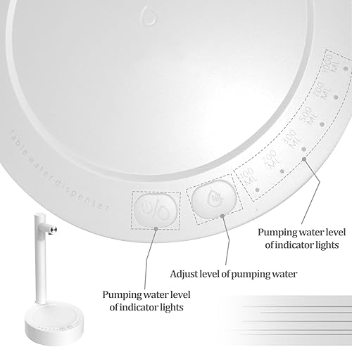 Distributeur D'eau De Bureau, Distributeur D'eau Électrique, 6 Niveaux Pompe À Bouteille D'eau, Recharge Usb Pompe À Eau Potable Pompe À Bouteille D'eau Portable Charge Usb Pour Cuisine Bureau Camping - Nail Gallerys