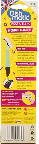 Dishmatic Wonder Washee Poignée de Vaisselle à remplir avec tête Interchangeable, Double Action, Sensible à la Chaleur, Noir, 1 pièce - Nail Gallerys