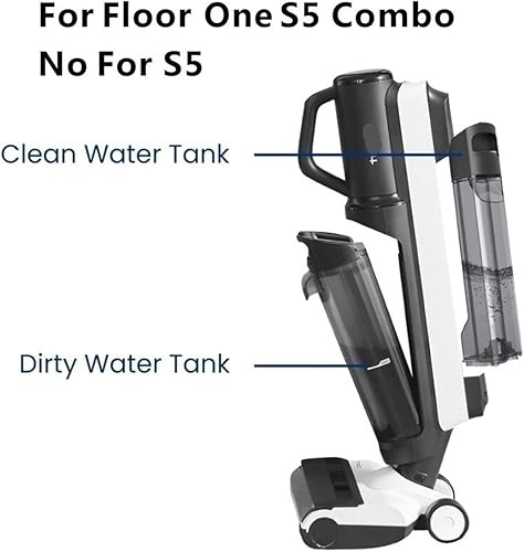 KAFTKO Réservoir De Rechange for Aspirateur Sec/Humide Noir. Compatible for Tineco Floor One S5 Combo(Dirty Water Tank) - Nail Gallerys
