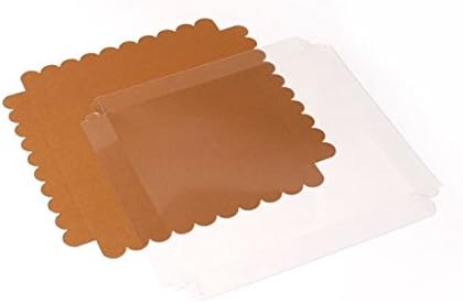 Selfpackaging Boîte à Biscuits ou à Macarons avec Couvercle Transparent et Base de Couleur Kraft. Pack de 50 unités - S - Nail Gallerys