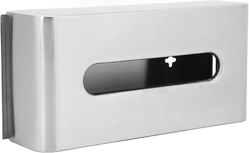 Boîte à Mouchoirs Murale Rectangulaire en Acier Inoxydable 304, Porte-mouchoirs Mural Pratique et Brillant pour Salle de Bains - Nail Gallerys