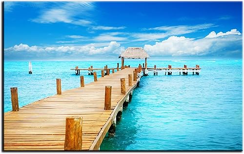 DECLINA, tableau design, verre acrylique, décoration murale, photo décorative, paysage Caraïbes, art mural, tableau moderne, décoration intérieure, cadeau déco - Nail Gallerys