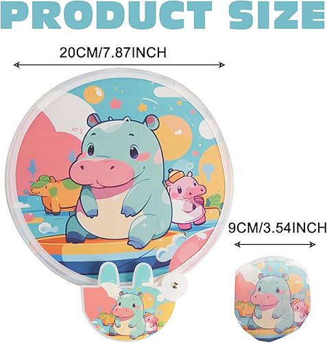 FOSDICK 3 PCS Éventail Rond Pliant, Eventail Pliable, Animal Eventail Rond Pliable de Poche, Mini Éventails Ronds Pliants, Éventails Pop up Pliant à Main Portable, pour Festival, Mariage, Fête - Nail Gallerys