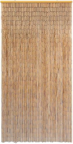 Canditree Rideau de Porte en Bambou, Rideau de Perles Moustiquaire de Porte d'entrée (100 x 220 cm) - Nail Gallerys