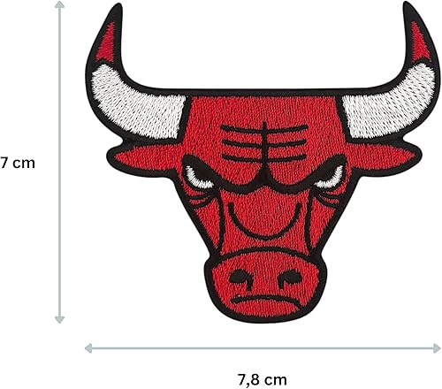 Urbanski Patch Motif de taureau sportif au style rétro à thermocoller sur 7 x 7,8 cm | Écusson Thermocollant, Transferts Thermocollant, Appliqués à coudre - Nail Gallerys