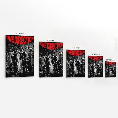 YRUAWRH One Direcon(2) Poster mural esthétique sur toile vintage pour chambre à coucher, salon - 40 x 60 cm - Sans cadre - Nail Gallerys