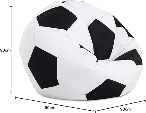 TEXTIL-HOME Textilhome - Pouf Moulable Ballon de Basket - 90cm Diamètre - Football - Fun, Difficile, Double Rebond - Nail Gallerys