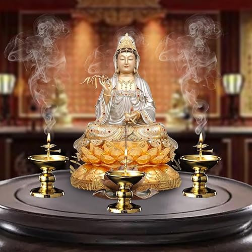 Chandelier Tealight - de lampe à huile, lanterne Diya en laiton | Lampe décorative au kérosène pour la décoration de la maison, lampe à huile zen avec design vintage, un cadeau attentionné pour - Nail Gallerys