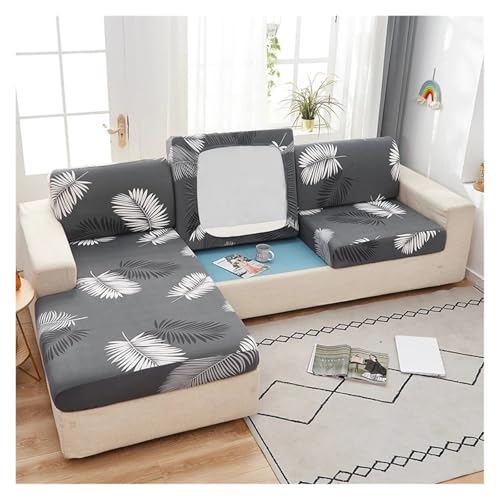 VEAI Housse de Coussin Extensible de Canape Housse Assise Canapé 3/2/4/1 Places/d'angle Housse de Canapé Housse de siège de canapé Couvre pour Canapé Protege(@12,1 Seat (50-63cm)) - Nail Gallerys