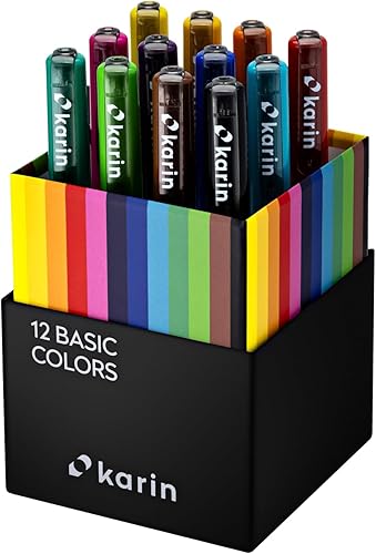 Karin Marqueur pinceau Pro Basic Colors Case - Nail Gallerys