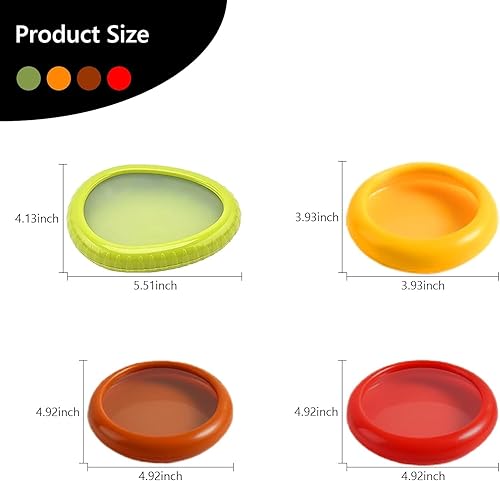 Conteneurs de Stockage de Fruits,4 PCS/Set Boîtes de Rangement Réutilisables en Silicone,Boîte de'conservation Alimentaire pour Oignons,Tomate,Citron,Avocat,Légumes pour Garder les Aliments Frais - Nail Gallerys