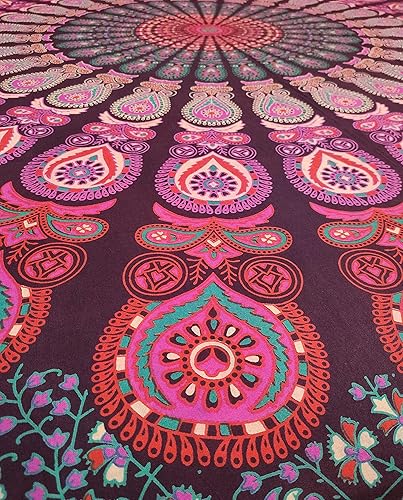 Craftozone Tapisserie Cadeau Tapisseries Hippie Mandala Bohème Psychédélique Complexe Indien Tenture murale Literie Couvre-lit - Nail Gallerys