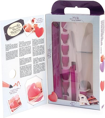 Mastrad F45760 Kit Macaron Cœur Silicone Berry 33,5 x 5 x 20,9 cm - Nail Gallerys