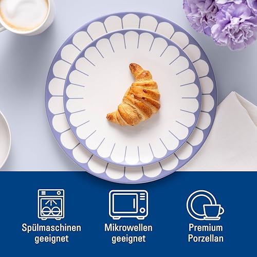 Villeroy & Boch - Fleur vert assiette pour le petit-déjeuner verte, rés. lave-vaisselle/micro-ondes, ass. à dessert, pte assiette pr petit-déjeuner, desserts et snacks, ass. à gâteau, Porcel. Premium - Nail Gallerys