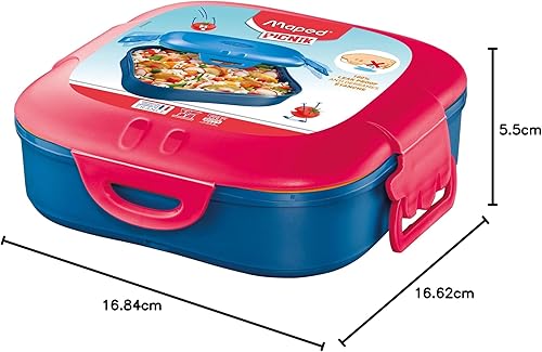 Maped- Concept Kids Boîte à goûter, 870801, Rose, 740 ML - Nail Gallerys