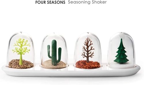 De Cuisine assaisonnement Pot, assaisonnement Shaker, quatre saisons Motif, motif animal Parade, 4 en 1 Animal Parade - Nail Gallerys