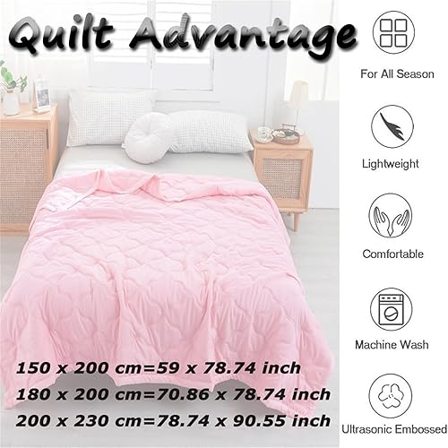 Highdi Bedding Couette, Ete Douce Microfibre Couette, Couette Couleur Unie, Poids Léger Couette Enfant, pour Couette 2 Personnes (Vert Clair,200x230cm) - Nail Gallerys