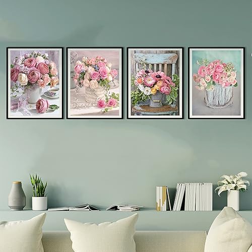 Diamond Painting, 4 Pack Diamond Painting Strass Complet, Broderie Diamant, Peinture Diamant pour Adultes, Diamant Painting pour Enfants, Peinture Diamant 5D Complet, Peinture Diamant (Animals) - Nail Gallerys