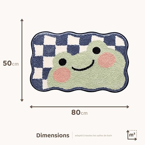 Molesun Tapis de Salle de Bain en Forme de Chat Mignon, Extra Doux et Absorbant, Lavable en Machine, Tapis antidérapant pour Baignoire, Douche et Salle de Bain, 40x60cm - Nail Gallerys