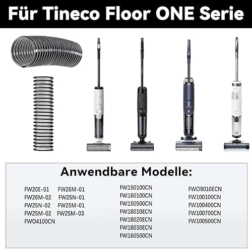 COZERI Tuyau de rechange pour Tineco Floor ONE S3, S5, S6, S7, iFLOOR 3, Breeze - 2 tuyaux, 1 tournevis, 1 brosse de nettoyage - Nail Gallerys