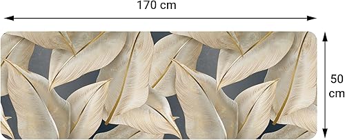 Comart, Tapis Austin, pour Cuisine et Couloir, Tapis en Polyester imprimé, imperméable et antidérapant, décoration élégante Nature, 50 x 170 cm, Lavable en Machine, résistant, fabriqué en Italie - Nail Gallerys