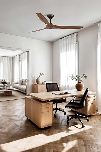 Faro Barcelona 33511 - MOREA Ventilateur de plafond rouille avec DC moteur DC - Nail Gallerys