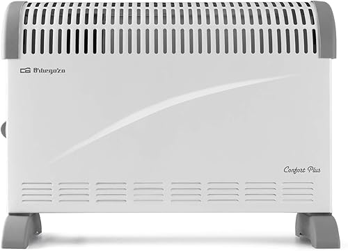 Orbegozo CV 2300 B Convecteur, 3 niveaux de puissance, protection contre la surchauffe, thermostat réglable, poignées de transport, 2000 W, 1 litre, 44 décibels, blanc [Classe énergétique A+] - Nail Gallerys