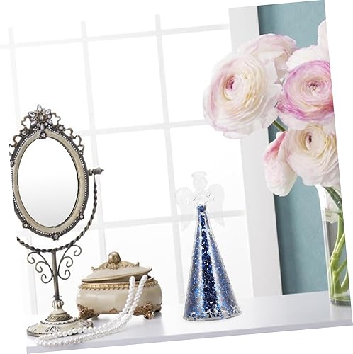 HAMPPLIES Figurine Verre Ange Décoration pour Maison comme de Crémaillère pour Noël - Nail Gallerys