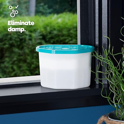 LIVIVO Lot de 10 déshumidificateurs d'intérieur de 500 ml - Aide à arrêter l'humidité, la moisissure, la condensation et la condensation - Absorbeur d'humidité dans la maison, la cuisine, l'armoire, - Nail Gallerys