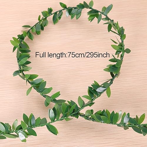 TSHAOUN Couronne de Lierre Artificiel en Soie pour décoration Murale de Mariage 7,5 m, Artificielles Couronne de Lierre Artificiel Vignes Artificielles pour Partie Home Decor Mariage (Vert) (Green) - Nail Gallerys