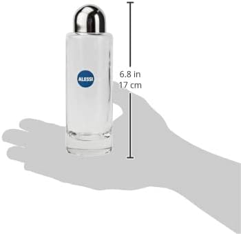 Alessi 5074/ao Récipient à Huile-vinaigre en Acier Brillant et Cristal, Argent - Nail Gallerys