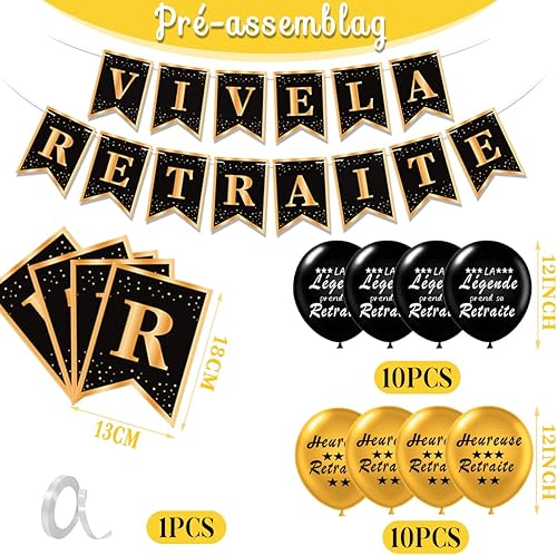 Décoration Retraite, Vive La Retraite, Ballon Retraite, Decoration Retraite, Banderole Retraite, Deco Retraite, Vive La Retraite Deco Retraite Femme Homme, Retraite Heureuse - Nail Gallerys