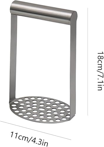 Potato Masher, Stainless Steel Potato Masher, Heavy Duty Masher, Avocado Masher Tool, Kitchen Mashed Cooking Utensils, Stainless Steel Masher for Beans, Mashed Potato Tool, - Nail Gallerys