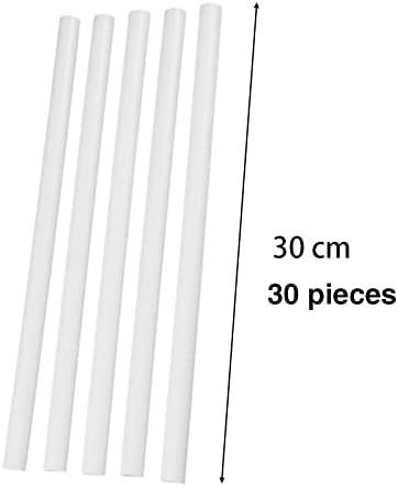 Dowels pour Gateau 30 Pièces Tiges de Goujon Gâteau En Plastique Colonnes Creuses Réutilisables pour Utilisé Pour La Construction Et L'empilage de Gâteaux en Couches Disque Acrylique Patisserie, 24 Cm - Nail Gallerys