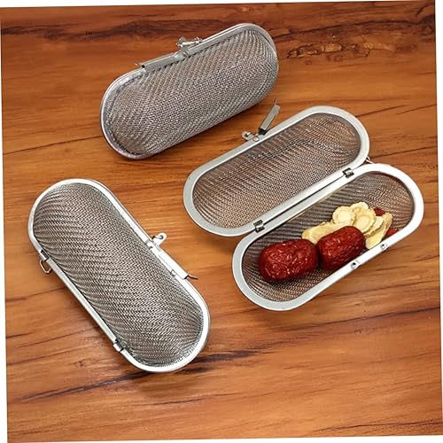 Boule à thé en acier inoxydable, passoire à thé, diffuseur d'épices pour la cuisson, filtre à épices ovale, diffuseur d'épices, boule en acier inoxydable pour assaisonner - Nail Gallerys